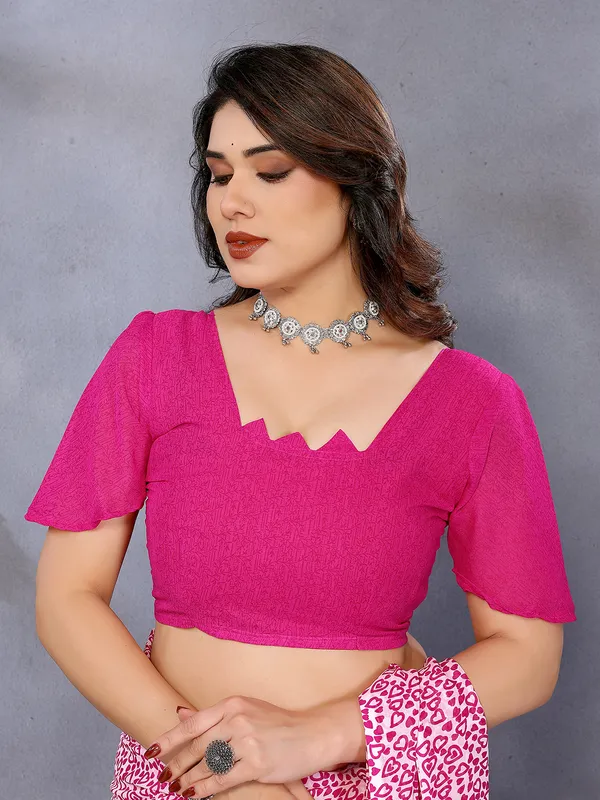 Floral_Print_Georgette_saree_with_Unstitched_Blouse_Piece