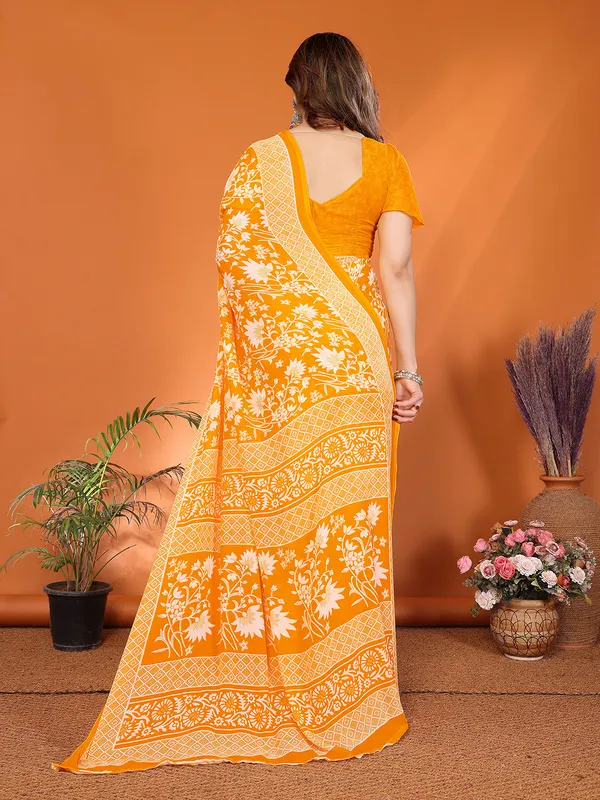 Floral_Print_Georgette_saree_with_Unstitched_Blouse_Piece