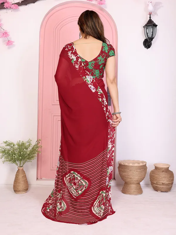 Floral_Print_Georgette_saree_with_Unstitched_Blouse_Piece