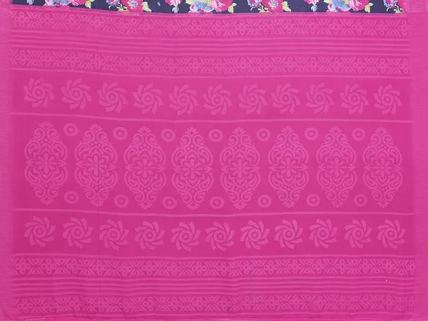 Floral_Print_Georgette_saree_with_Unstitched_Blouse_Piece