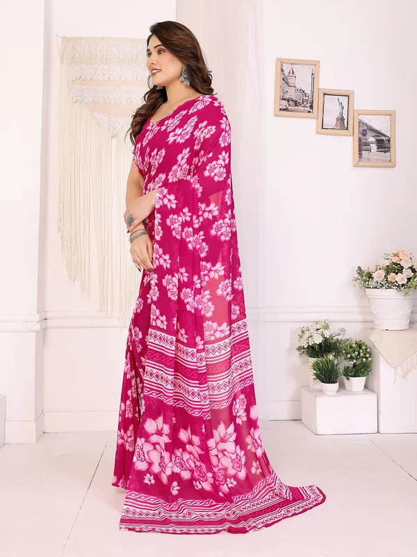Floral_Print_Georgette_saree_with_Unstitched_Blouse_Piece