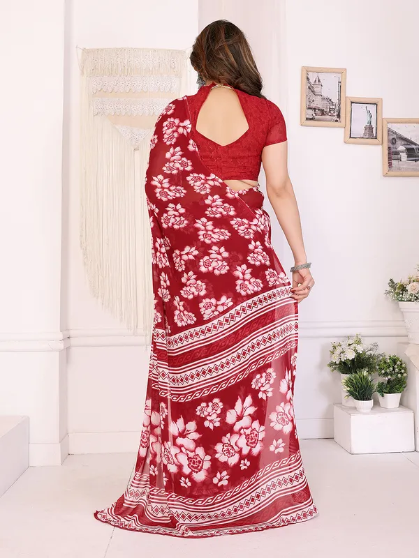 Floral_Print_Georgette_saree_with_Unstitched_Blouse_Piece