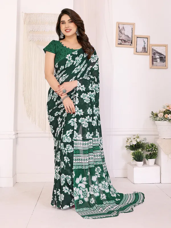 Floral_Print_Georgette_saree_with_Unstitched_Blouse_Piece
