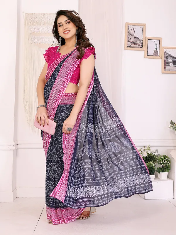 Floral_Print_Georgette_saree_with_Unstitched_Blouse_Piece