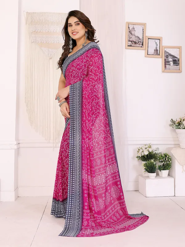 Floral_Print_Georgette_saree_with_Unstitched_Blouse_Piece
