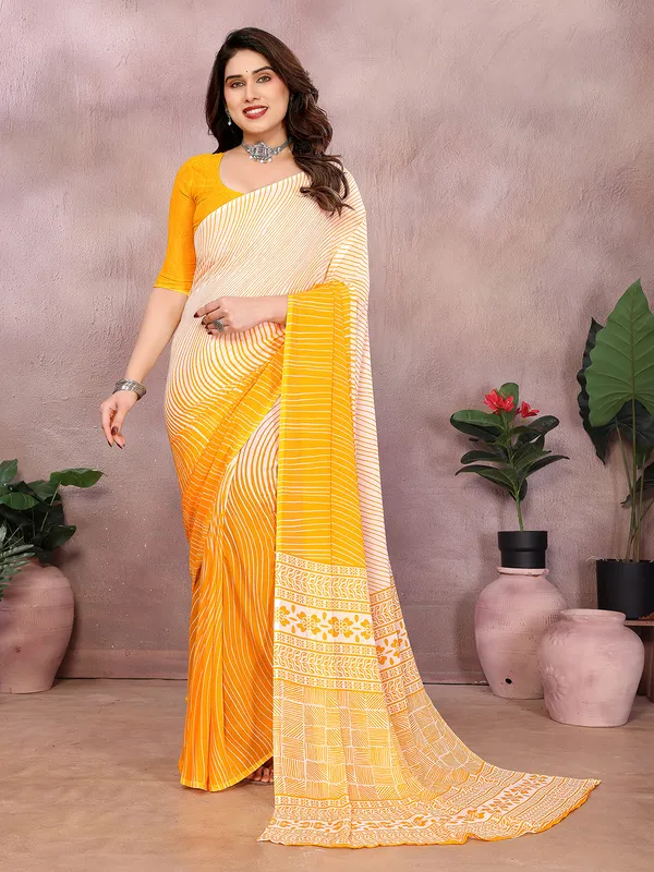 Floral_Print_Georgette_saree_with_Unstitched_Blouse_Piece