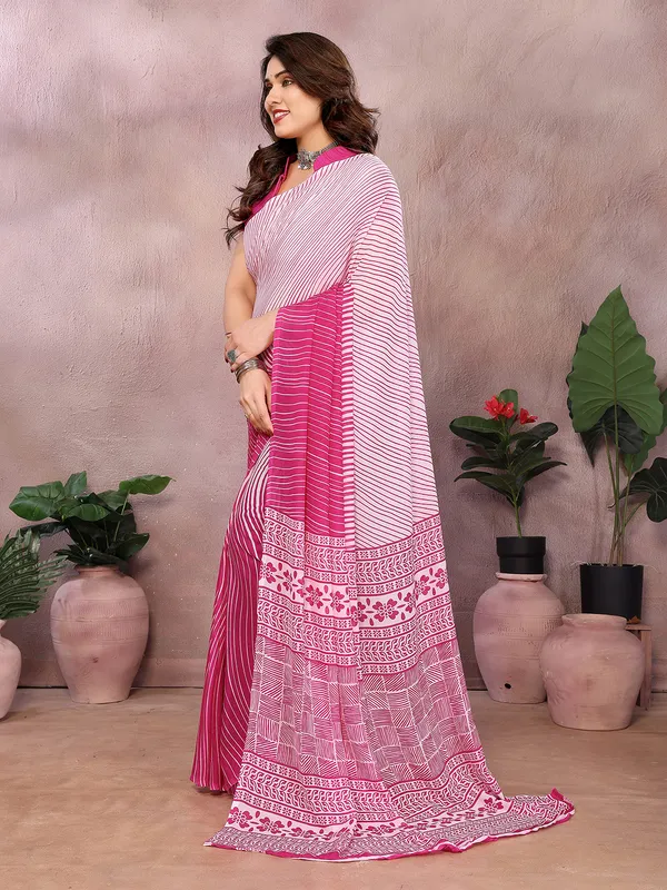 Floral_Print_Georgette_saree_with_Unstitched_Blouse_Piece