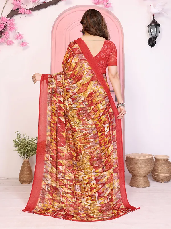 Floral_Print_Georgette_saree_with_Unstitched_Blouse_Piece