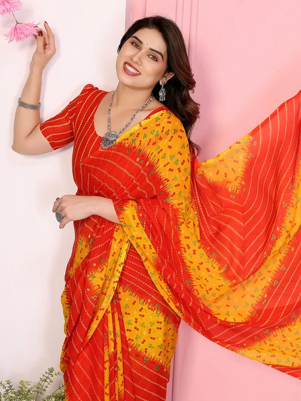 Floral_Print_Georgette_saree_with_Unstitched_Blouse_Piece