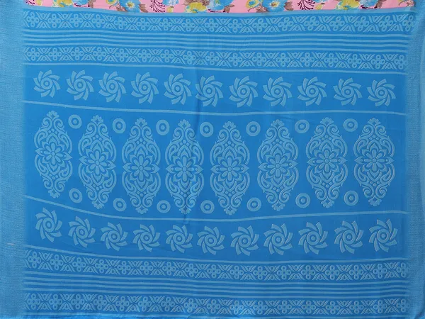 Floral_Print_Georgette_saree_with_Unstitched_Blouse_Piece