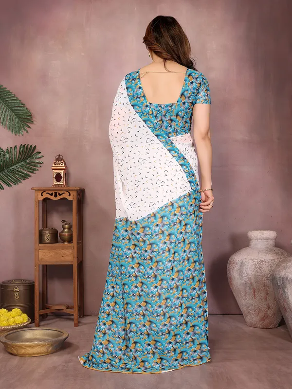 Floral_Print_Daily_Wear_Georgette_Saree��(White,_Rama)