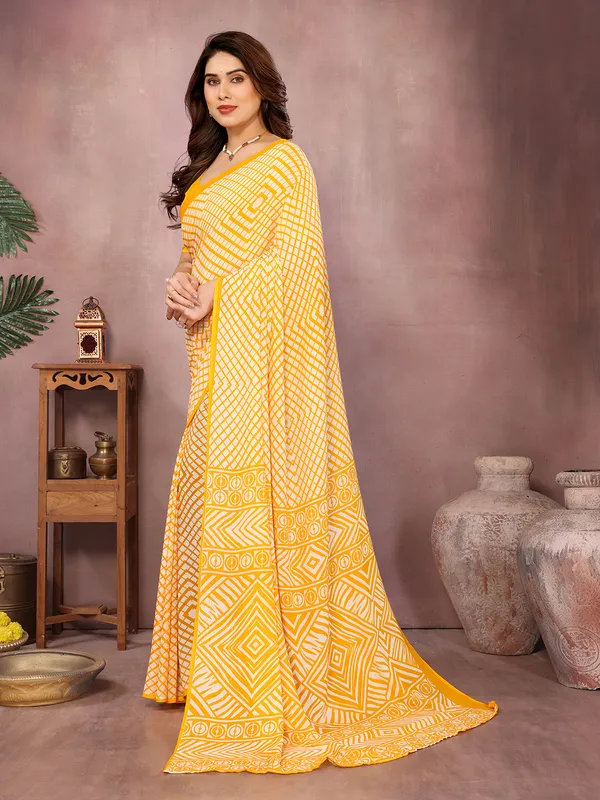 Printed_Daily_Wear_Georgette_Saree��Yellow)