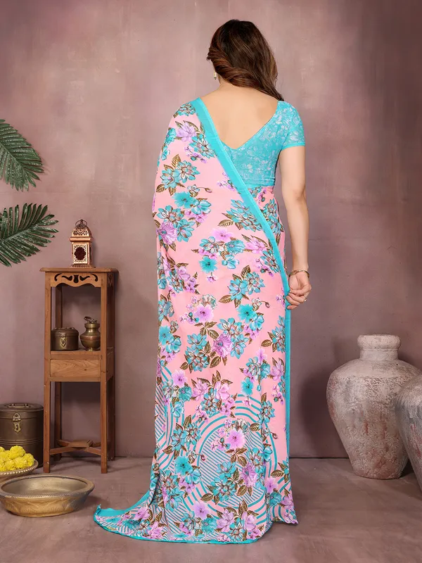 Floral_Print_Daily_Wear_Georgette_Saree��(Light_Blue,_Pink)