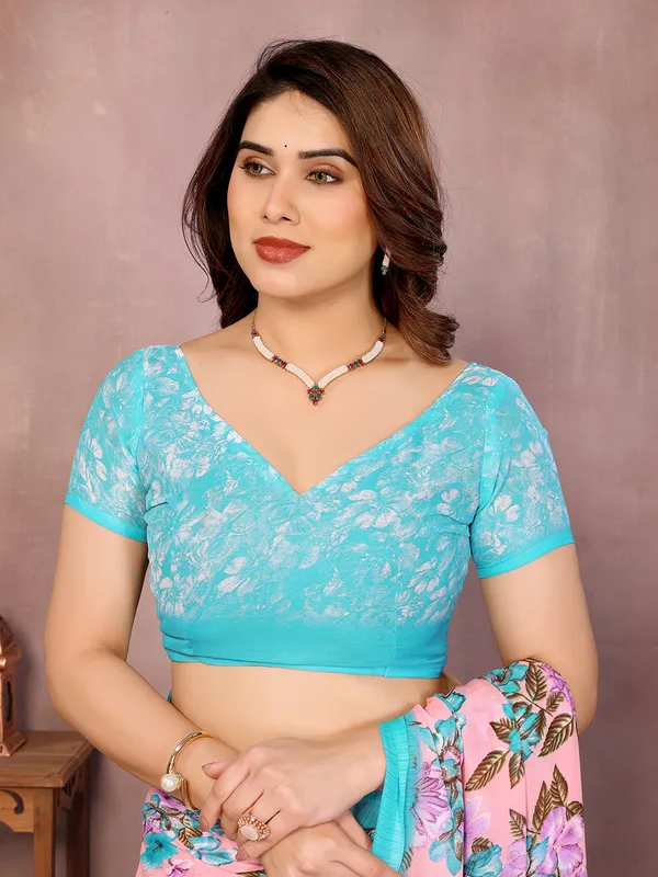 Floral_Print_Daily_Wear_Georgette_Saree��(Light_Blue,_Pink)