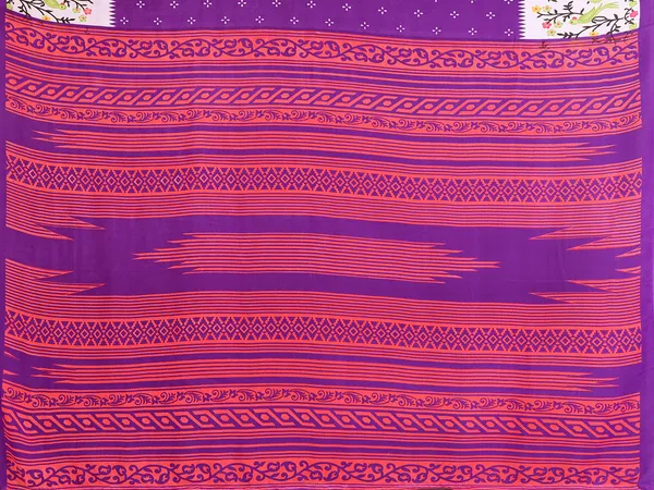 Animal_Print_Georgette_Saree_(Purple)