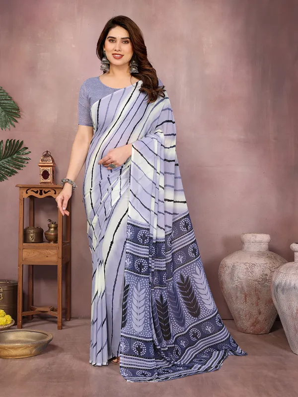 Laheria_Print_Georgette_Saree_(Grey)