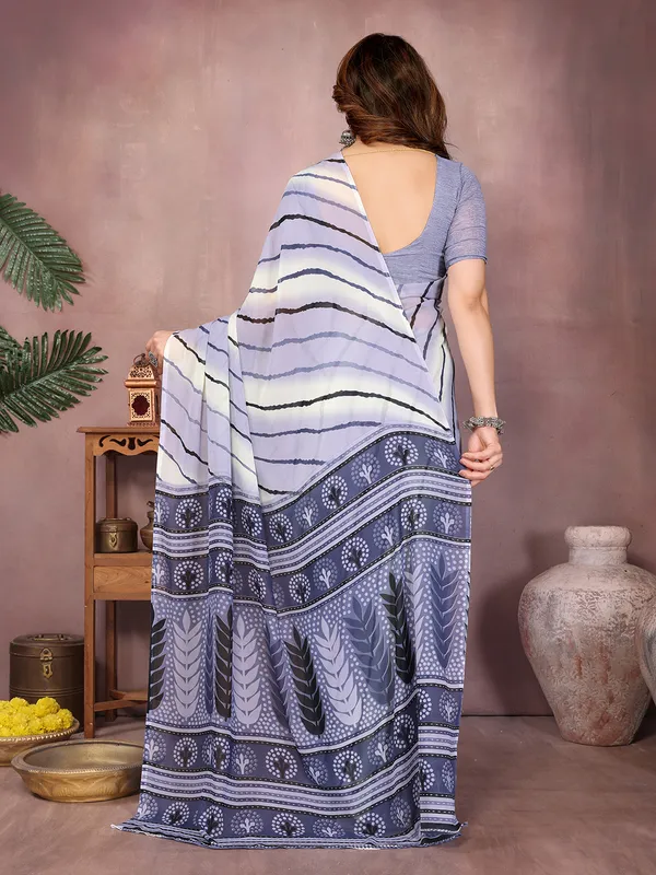 Laheria_Print_Georgette_Saree_(Grey)