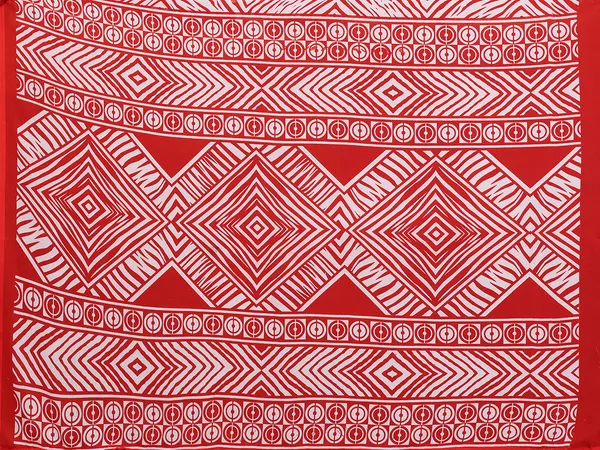 Geometric_Print_Daily_Wear_Georgette_Saree_(Red)
