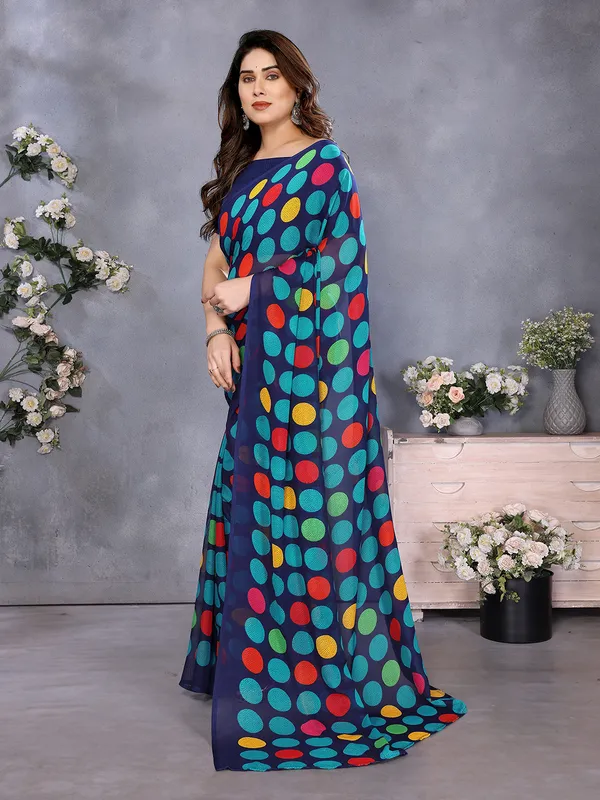 Geometric_Print_Georgette_saree_With_Unstitched_Blouse_Piece_(Blue)