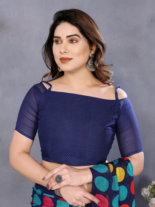Geometric_Print_Georgette_saree_With_Unstitched_Blouse_Piece_(Blue)