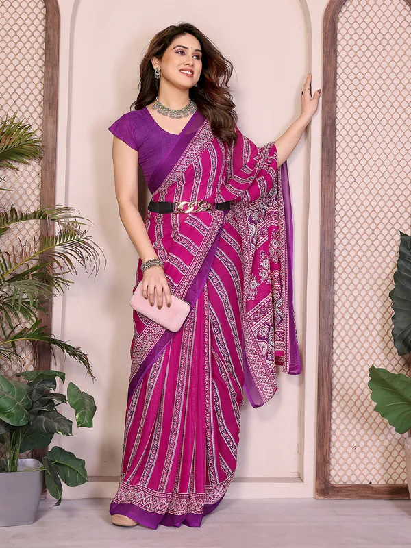 Printed_Georgette_Saree_With_UnStitched_Blouse_Piece_(PINK)