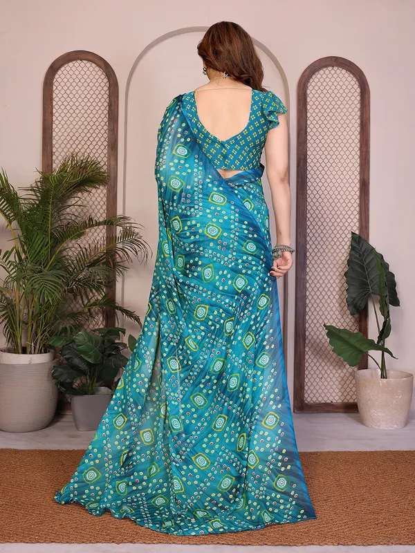 Printed_Georgette_Saree_With_UnStitched_Blouse_Piece_(BLUE)