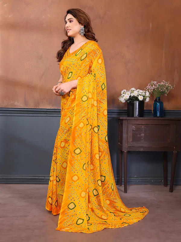 Printed_Georgette_Saree_With_UnStitched_Blouse_Piece_(YELLOW)