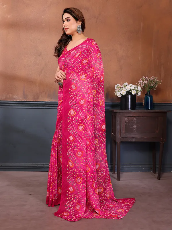 Printed_Georgette_Saree_With_UnStitched_Blouse_Piece_(PINK)