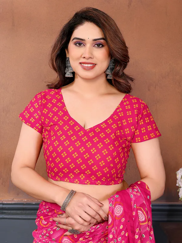 Printed_Georgette_Saree_With_UnStitched_Blouse_Piece_(PINK)