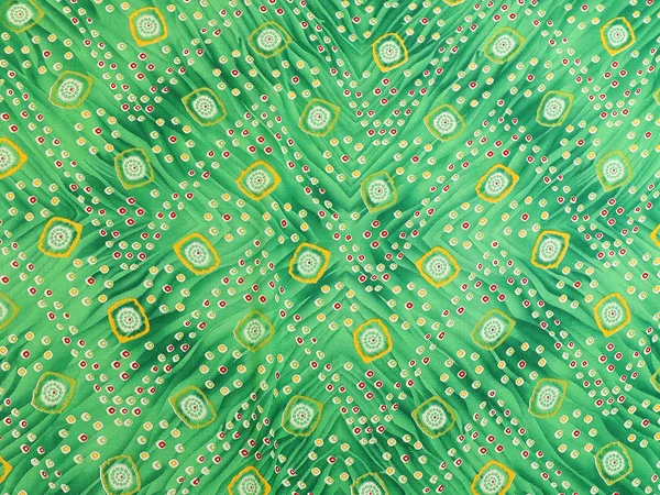 Printed_Georgette_Saree_With_UnStitched_Blouse_Piece_(GREEN)