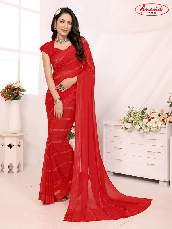 Red_Sarees_Embellished,_Self_Design_Bollywood_Georgette_Saree