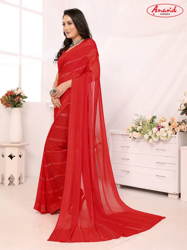 Red_Sarees_Embellished,_Self_Design_Bollywood_Georgette_Saree