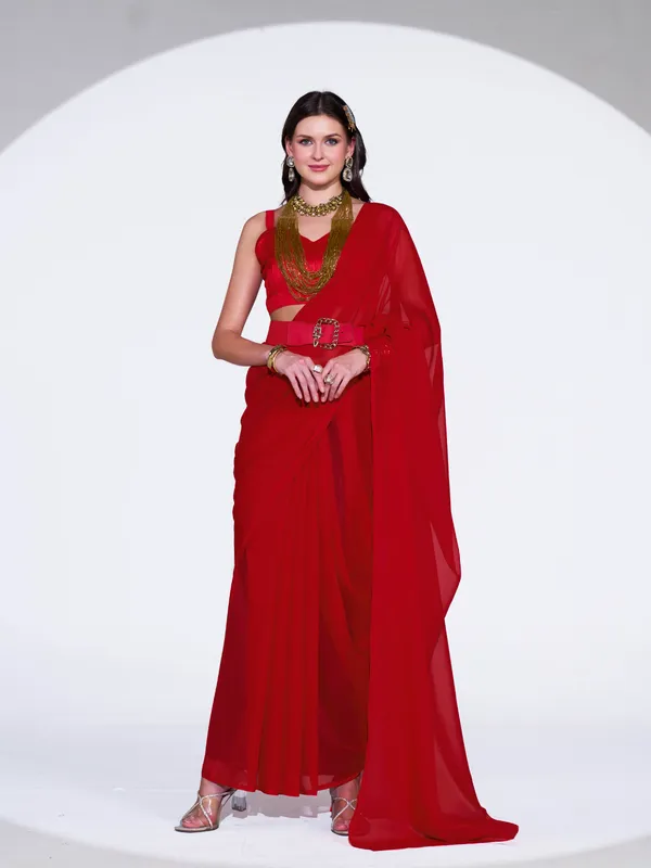 Elegant_Solid_Chiffon_Plain_Dyed_Saree