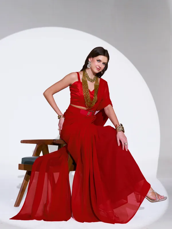 Elegant_Solid_Chiffon_Plain_Dyed_Saree