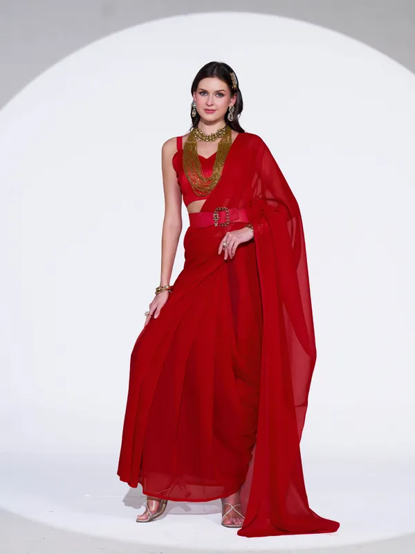 Elegant_Solid_Chiffon_Plain_Dyed_Saree