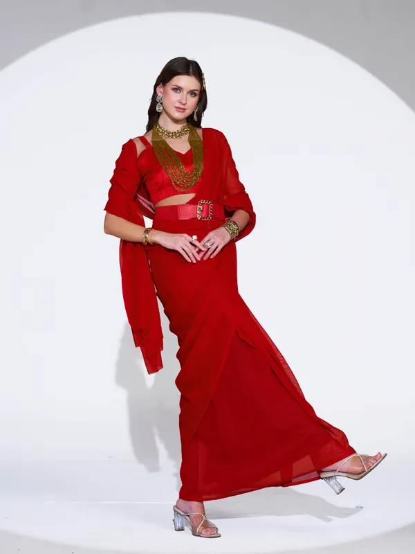 Elegant_Solid_Chiffon_Plain_Dyed_Saree