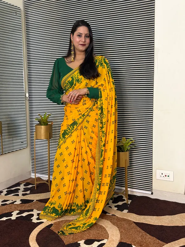 Printed_Daily_Wear_Georgette_Saree_With_Unstitched_Blouse_Piece