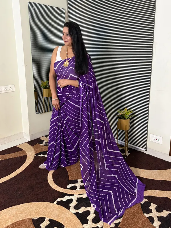 Printed_Daily_Wear_Georgette_Saree_With_Unstitched_Blouse_Piece