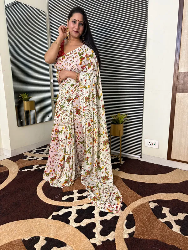 Printed_Daily_Wear_Georgette_Saree_With_Unstitched_Blouse_Piece