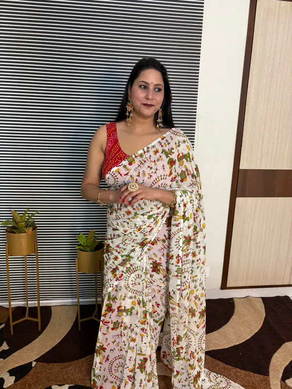 Printed_Daily_Wear_Georgette_Saree_With_Unstitched_Blouse_Piece