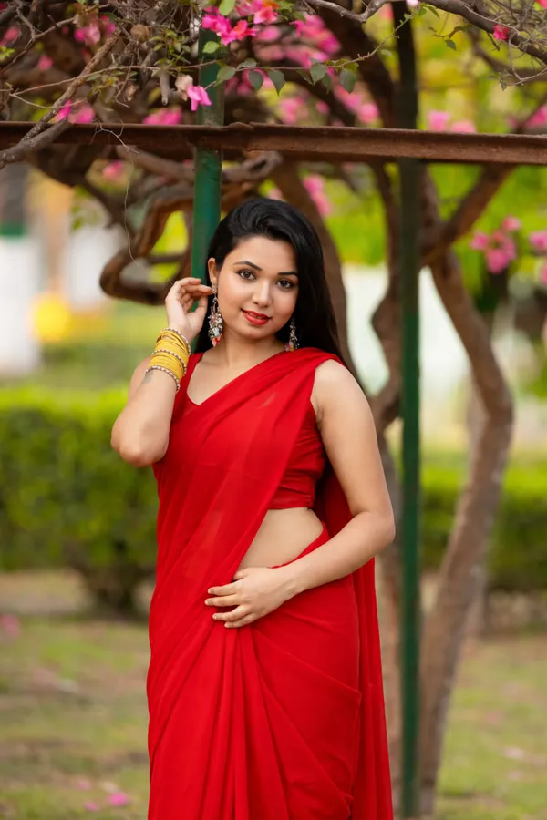 Plain_Dyed_Daily_Wear_Georgette_Saree_With_Unstitched_Blouse_Piece