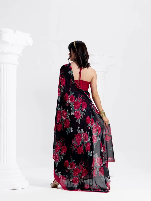 Women's_Stylish_Printed_Georgette_Saree_with_Matching_Unstitched_Blouse_Piece