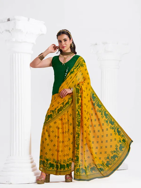 Women's_Stylish_Printed_Georgette_Saree_with_Matching_Unstitched_Blouse_Piece
