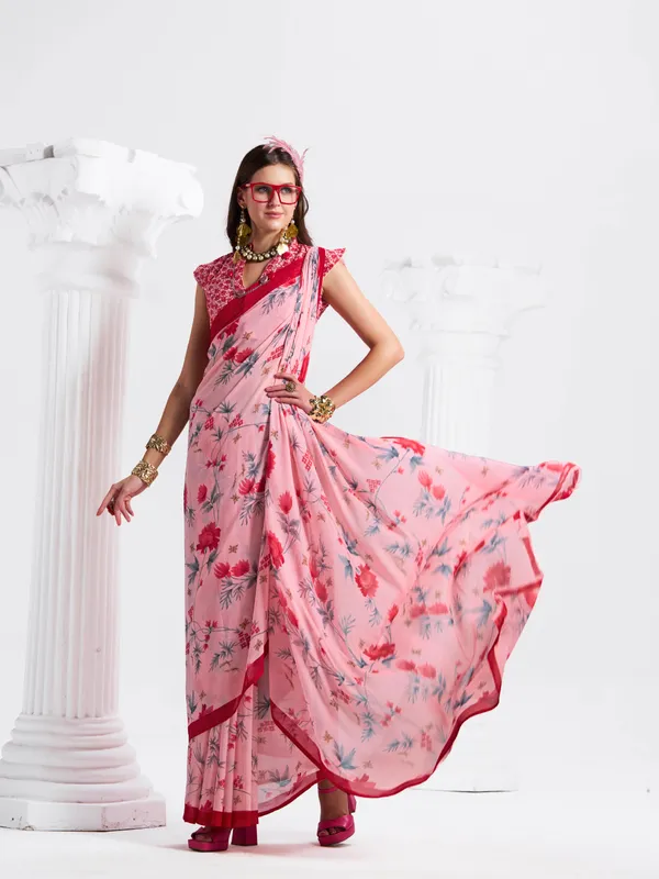 Women's_Stylish_Printed_Georgette_Saree_with_Matching_Unstitched_Blouse_Piece