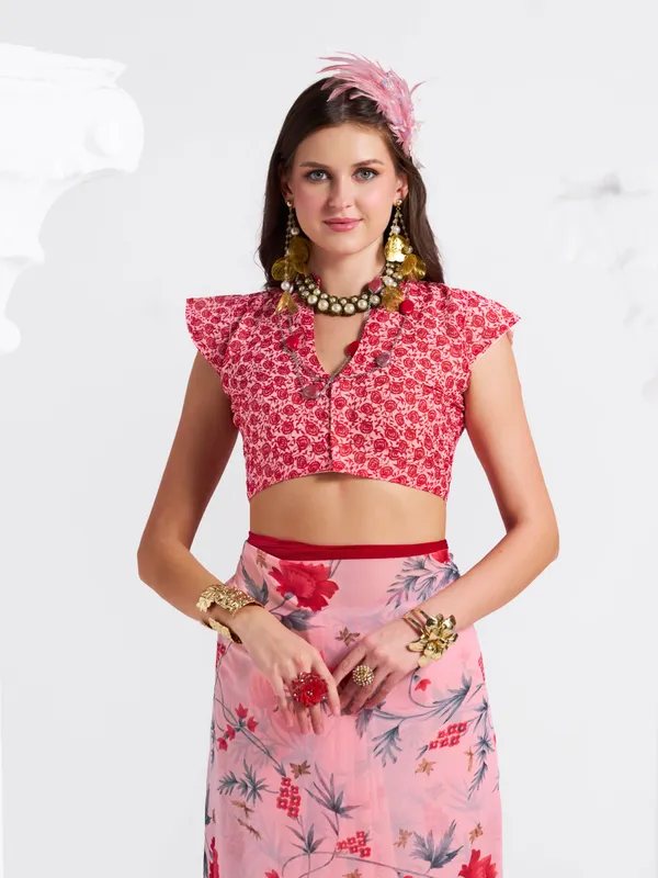Women's_Stylish_Printed_Georgette_Saree_with_Matching_Unstitched_Blouse_Piece