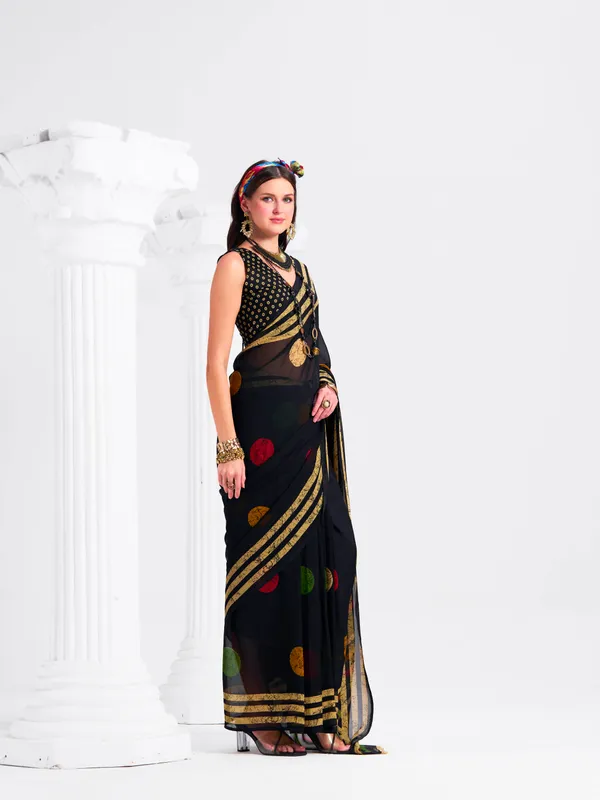 Women's_Stylish_Printed_Georgette_Saree_with_Matching_Unstitched_Blouse_Piece