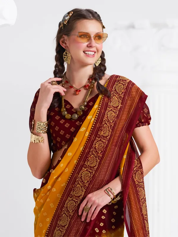 Women's_Stylish_Printed_Georgette_Saree_with_Matching_Unstitched_Blouse_Piece