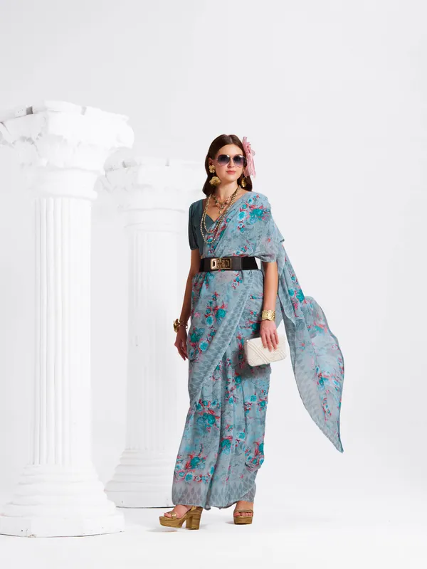 Women's_Stylish_Printed_Georgette_Saree_with_Matching_Unstitched_Blouse_Piece