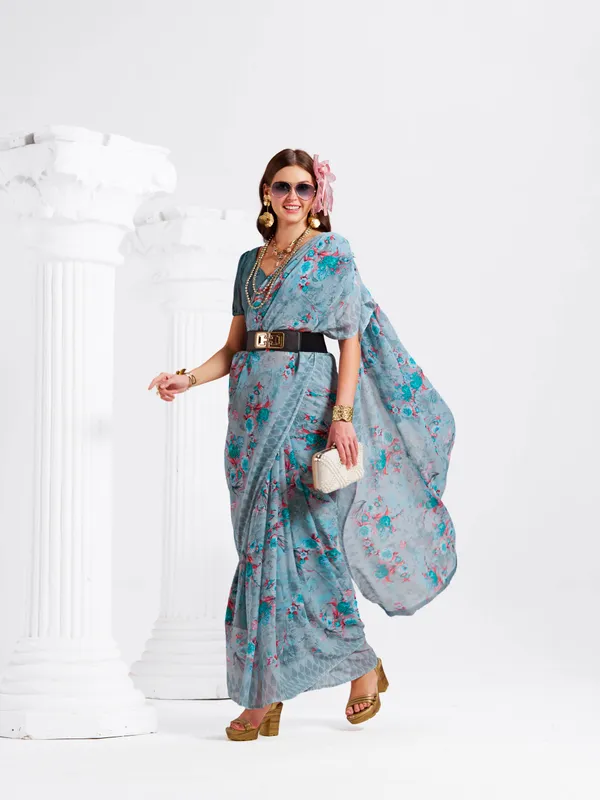 Women's_Stylish_Printed_Georgette_Saree_with_Matching_Unstitched_Blouse_Piece