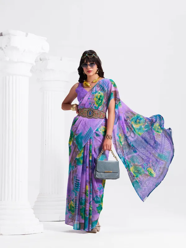 Women's_Stylish_Printed_Georgette_Saree_with_Matching_Unstitched_Blouse_Piece